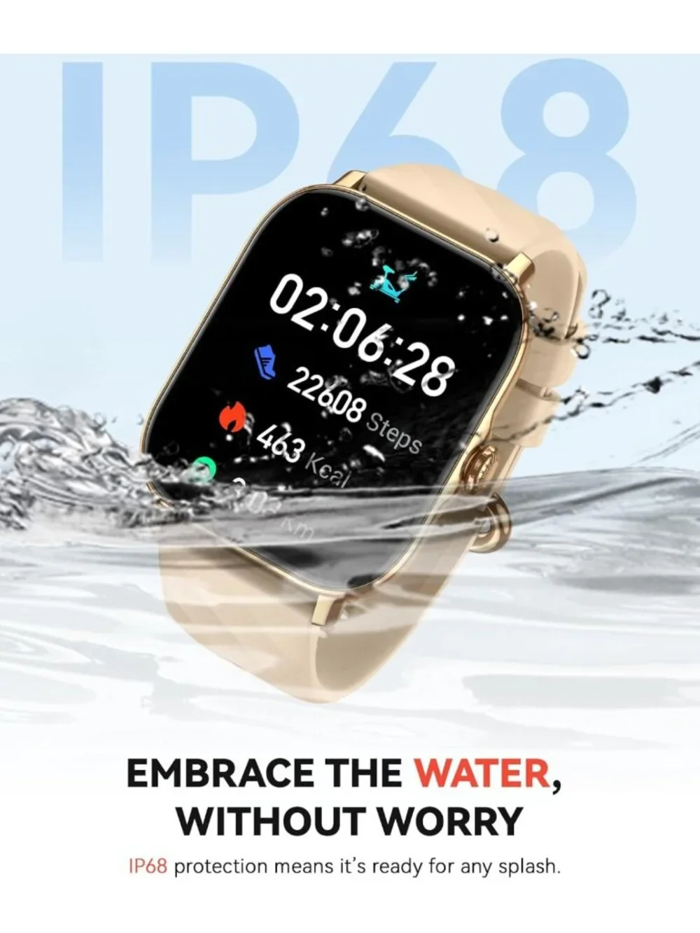 Stylish Fitness Smartwatch for Men & Women | Step Counter, Sleep Monitor